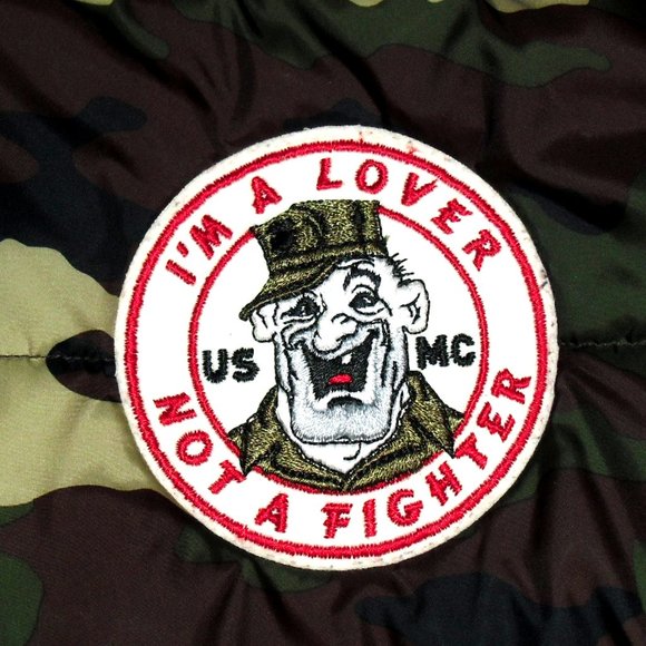 USMC Marines Mens Camo Full Zip Up Vest Jacket Coat sz. XL New Sewn on Logo - Picture 2 of 5